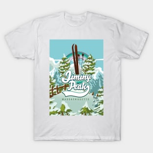 Jiminy Peak massachusetts skiing poster T-Shirt